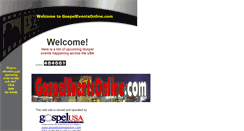 Desktop Screenshot of gospeleventsonline.com