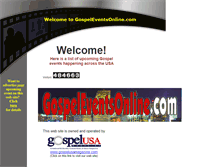 Tablet Screenshot of gospeleventsonline.com
